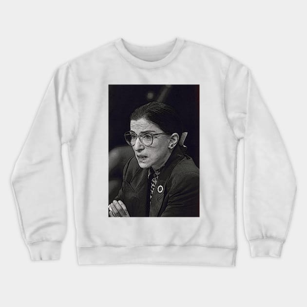 Ruth Bader Ginsburg Crewneck Sweatshirt by 3ric-